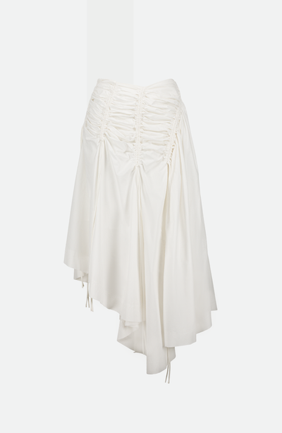 SAEMDI SAEMDI Simmi Smocked Cotton Midi Skirt