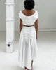 SAEMDI SAEMDI Simmi Smocked Cotton Midi Skirt - 3