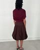 SAEMDI SAEMDI Tatum Belted Bubble Hem Skirt - 3