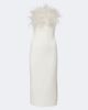 Safiyaa Safiyaa Aerine crÃªpe midi dress - 1
