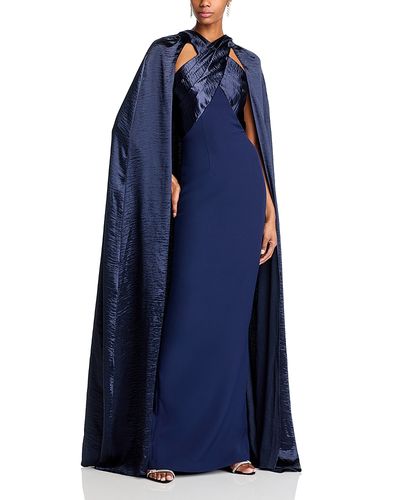Safiyaa Safiyaa Alara Column Gown & Cape