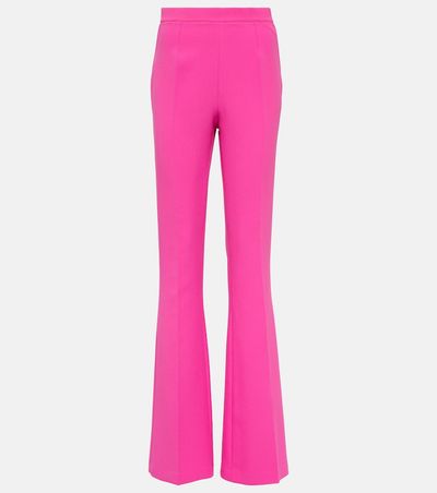 Safiyaa Safiyaa Alexa high-rise flared crêpe pants
