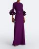 Safiyaa Safiyaa Belen crêpe belted gown - 2