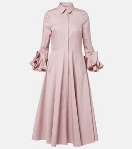 Safiyaa Safiyaa Belisse cotton poplin shirt dress