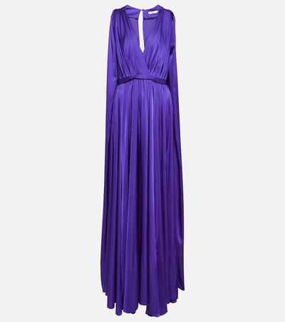 Safiyaa Safiyaa Bridal chiffon cape gown