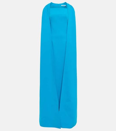 Safiyaa Safiyaa Cape crÃªpe maxi dress