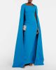 Safiyaa Safiyaa Cape crÃªpe maxi dress - 2