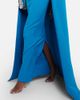 Safiyaa Safiyaa Cape crÃªpe maxi dress - 6