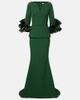 Safiyaa Safiyaa Clemenza crêpe gown - 1