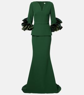 Safiyaa Safiyaa Clemenza crêpe gown