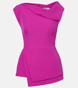 Safiyaa Safiyaa Farrah draped crepe top