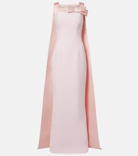 Safiyaa Safiyaa Harley caped crÃªpe gown