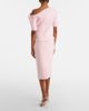 Safiyaa Safiyaa Hokuku crêpe pencil skirt - 6