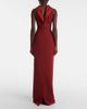 Safiyaa Safiyaa Holliana satin-trimmed crÃªpe gown - 3