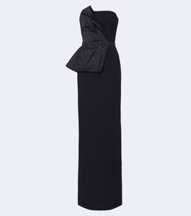 Safiyaa Safiyaa Kasia draped crêpe gown