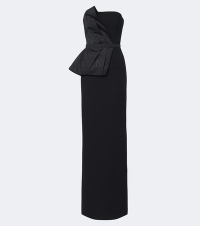 Safiyaa Safiyaa Kasia draped crêpe gown