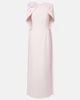 Safiyaa Safiyaa Lennox floral-appliqué caped crêpe gown - 1