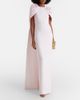 Safiyaa Safiyaa Lennox floral-appliqué caped crêpe gown - 2