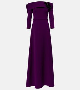 Safiyaa Safiyaa Lunelle embellished off-shoulder crÃªpe gown