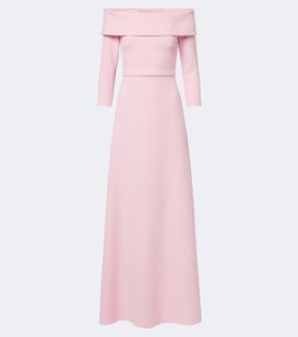 Safiyaa Safiyaa Lunelle off-shoulder crêpe gown
