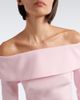 Safiyaa Safiyaa Lunelle off-shoulder crêpe gown - 3