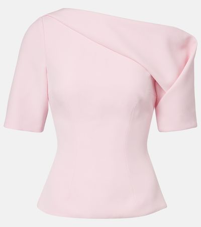 Safiyaa Safiyaa Marley draped crêpe top