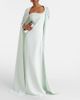 Safiyaa Safiyaa Mattia embellished caped crêpe gown - 2