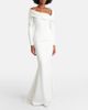 Safiyaa Safiyaa Millie draped crÃªpe gown - 2