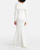 Safiyaa Safiyaa Millie draped crÃªpe gown - 6