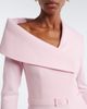 Safiyaa Safiyaa Odelle asymmetric crêpe midi dress - 3