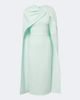 Safiyaa Safiyaa Oria caped crêpe midi dress - 1