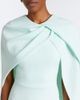 Safiyaa Safiyaa Oria caped crêpe midi dress - 3