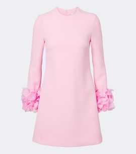 Safiyaa Safiyaa Reffie floral-appliqué crêpe minidress