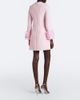 Safiyaa Safiyaa Reffie floral-appliqué crêpe minidress - 5