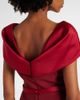 Safiyaa Safiyaa Rella draped peplum heavy crÃªpe midi dress - 6