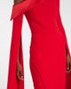 Safiyaa Safiyaa Rinoa caped crépe gown - 5