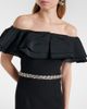 Safiyaa Safiyaa Ryan crystal-embellished ruffled crÃªpe gown - 4