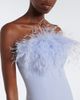 Safiyaa Safiyaa Soshin feather-trimmed crêpe gown - 3