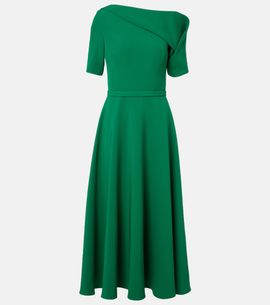 Safiyaa Safiyaa Stephanie draped crÃªpe cocktail dress