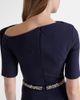 Safiyaa Safiyaa Stephanie embellished draped crÃªpe gown - 5