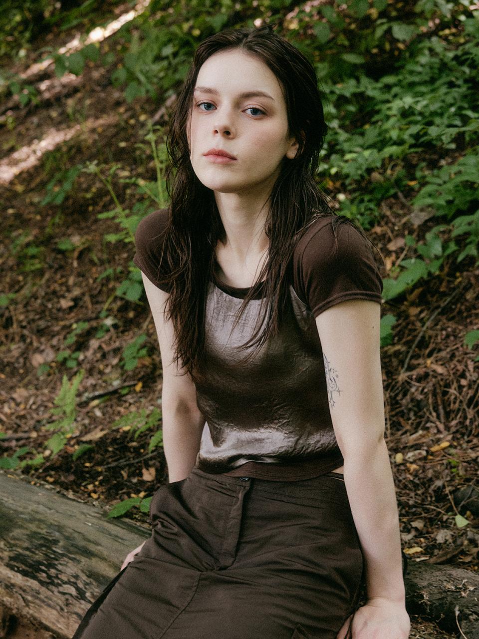 Sage Layered Short Sleeve Top (3 Color)