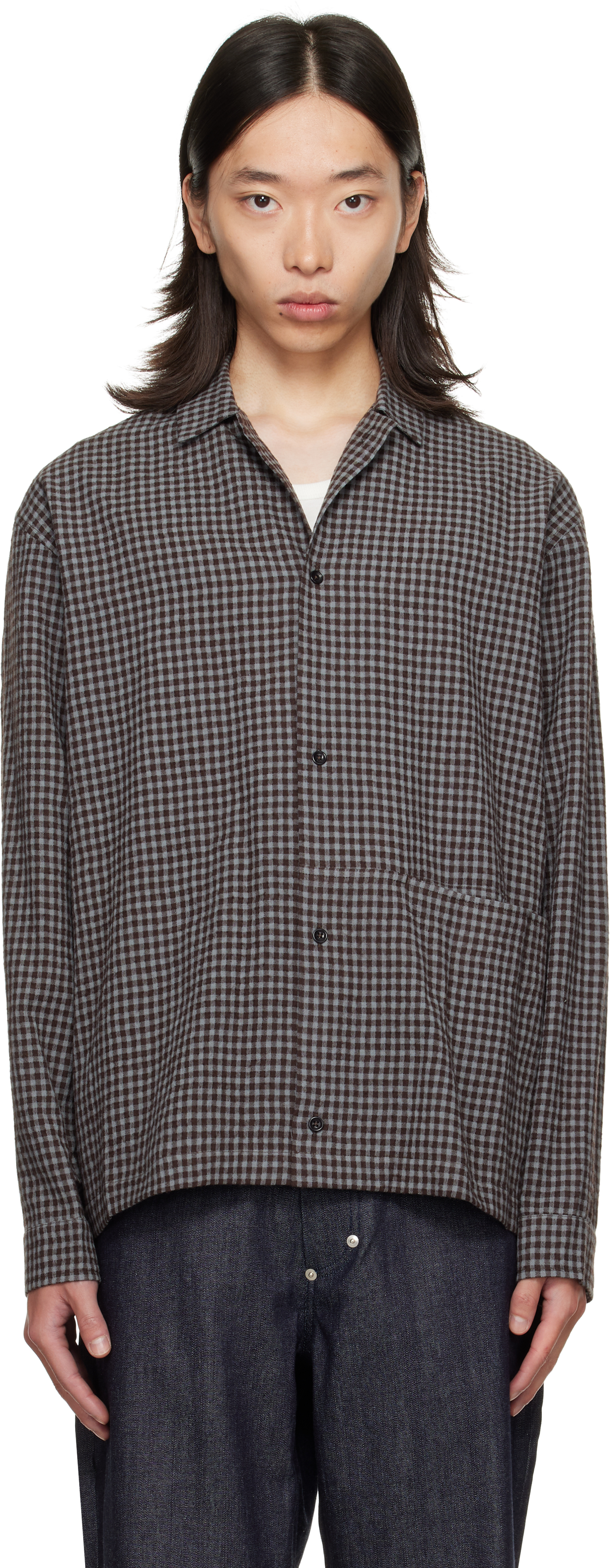 sage nation Fossil シャツ グラフペーパー box pleat sage nation Fossil シャツ グラフペーパー box pleat - メルカリ