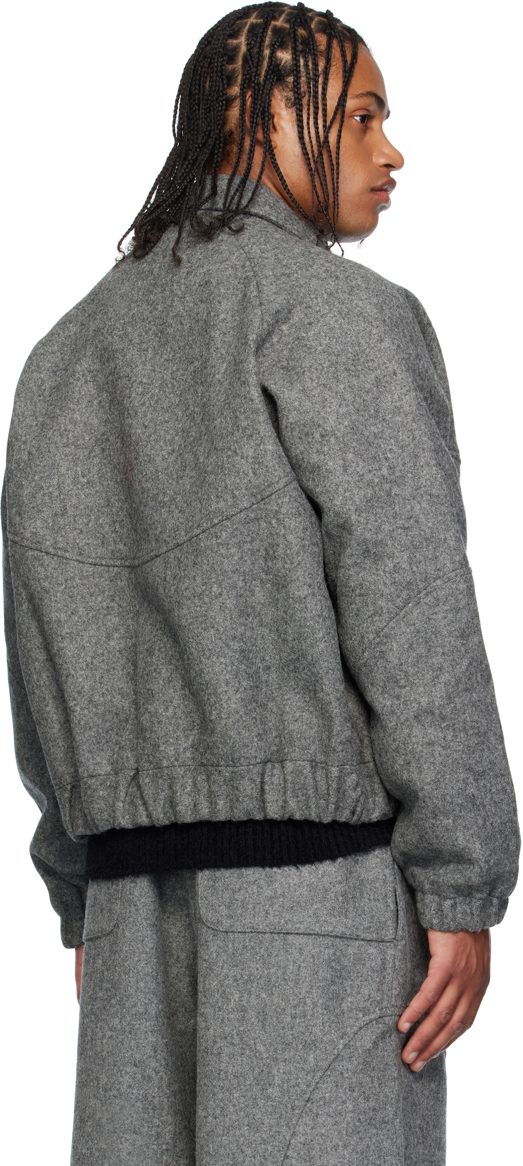 SAGE NATION - Gray Jiji Wool Jacket