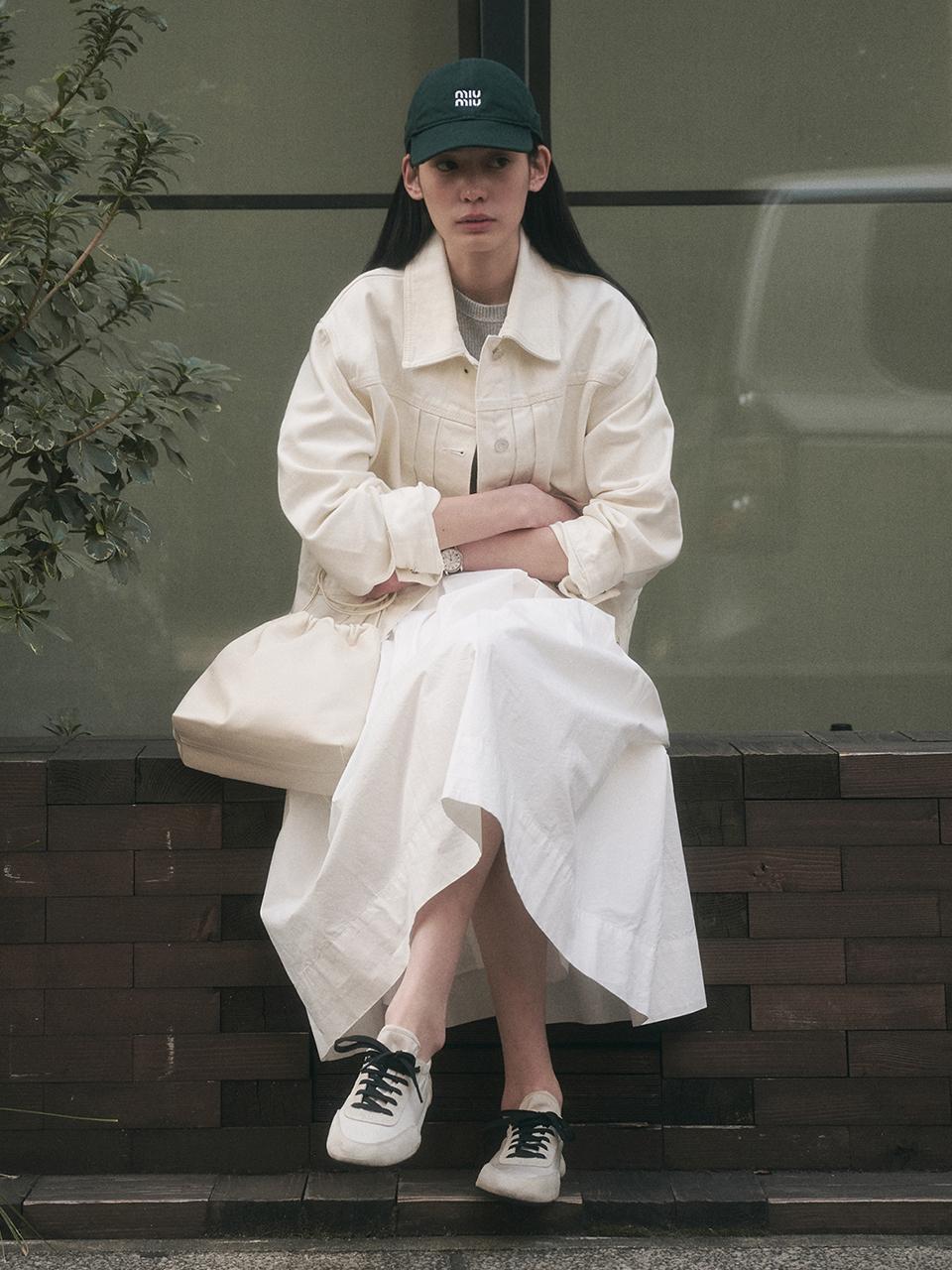 SAGEMENT BELLAMY DENIM JACKET [CREAM]
