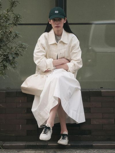 SAGEMENT BELLAMY DENIM JACKET [CREAM]