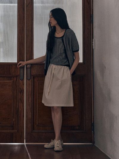SAGEMENT BOTHELL MIDI SKIRT [IVORY]