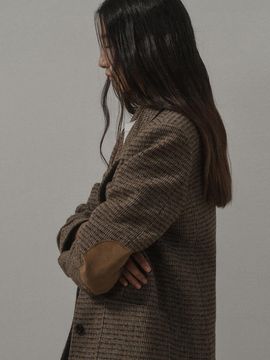 SAGEMENT EDINBURGH CHECK WOOL JACKET_BEIGE