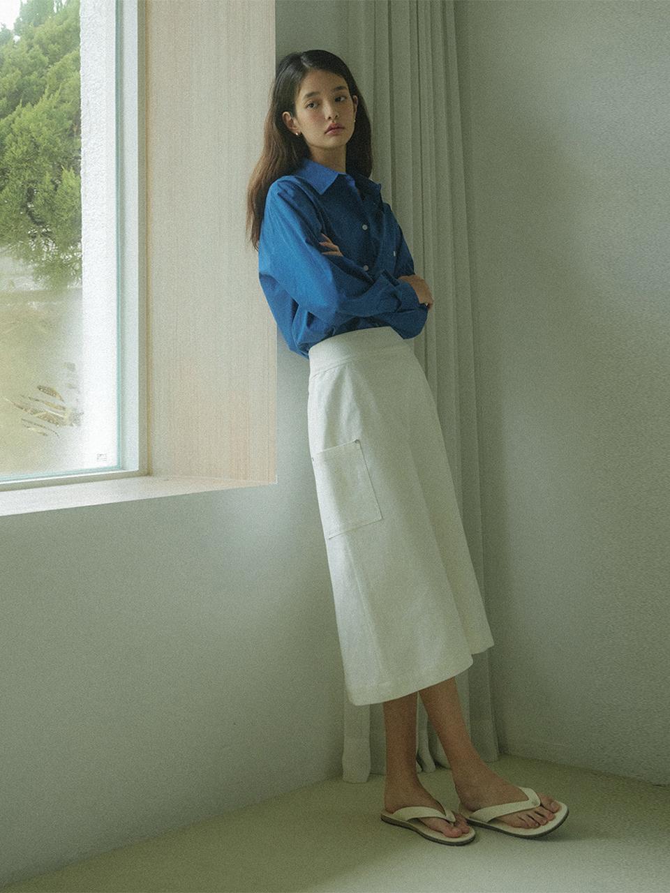 SAGEMENT Mild A-line Pocket Skirt