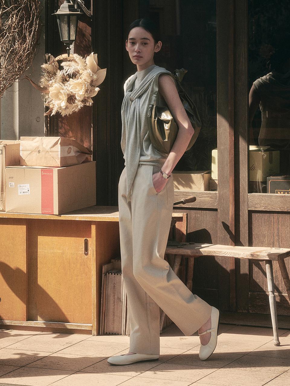 SAGEMENT OXTO COTTON PANTS [BEIGE]