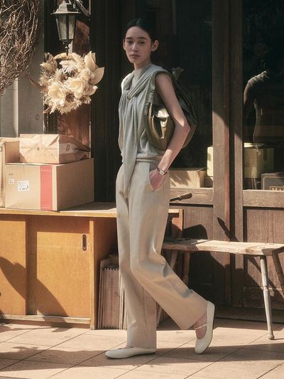 SAGEMENT OXTO COTTON PANTS [BEIGE]